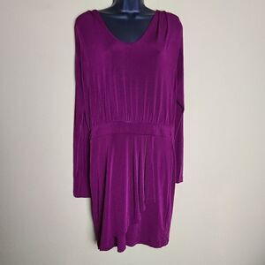 BCBGeneration Purple Long Sleeve Dress